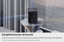 Q990F Q-Series 11.1.4ch Soundbar with Subwoofer & Rear Speakers (2025) Black (HW-Q990F/XU )