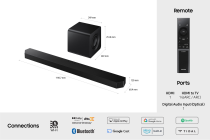 Q800F Q-Series 5.1.2ch Soundbar with Subwoofer (2025) Black (HW-Q800F/XU )