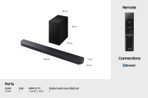 Q600F Q-Series 3.1.2ch Soundbar with Subwoofer (2025) Black (HW-Q600F/XU )