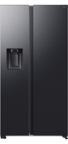 634L Bespoke AI Series 7 Side-by-Side Fridge Freezer with SpaceMax™, Black 634 L Black Doi (front Black Doi)
