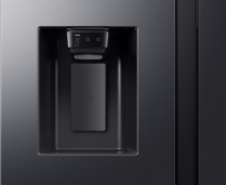 634L Bespoke AI Series 7 Side-by-Side Fridge Freezer with SpaceMax™, Black 634 L Black Doi (detail-dispenser Black Doi)