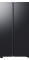 659L Bespoke AI Series 6 Side-by-Side Fridge Freezer with SpaceMax™, Black Black Doi (front Black Doi)