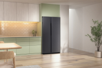 659L Bespoke AI Series 6 Side-by-Side Fridge Freezer with SpaceMax™, Black Black Doi (RS70F65QEFEU )