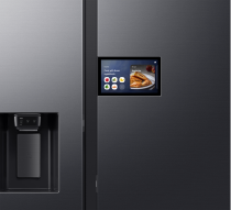 621L Bespoke AI Series 9 Side-by-Side Fridge Freezer with AI Home, Black Black Doi 621 L (detail-screen1 Black Doi)