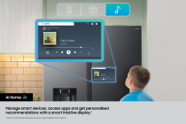 621L Bespoke AI Series 9 Side-by-Side Fridge Freezer with AI Home, Black Black Doi 621 L (RS90F64EEFEU )