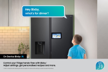 621L Bespoke AI Series 9 Side-by-Side Fridge Freezer with AI Home, Black Black Doi 621 L (RS90F64EEFEU )