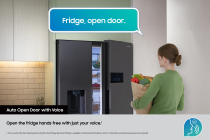 621L Bespoke AI Series 9 Side-by-Side Fridge Freezer with AI Home, Black Black Doi 621 L (RS90F64EEFEU )