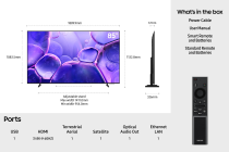 85" Crystal UHD U8000F 4K Smart TV (2025) 85 (front2 Black)