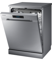 Series 6 DW60M6050FS/EU Freestanding Full Size Dishwasher, 14 Place Settings 14 Place Setting Silver (r-perspective-open silver)