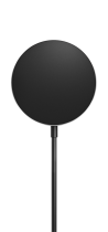 Qi2 Single magnetic wireless charger (Magnet Case required for smartphone) Black (front Black)