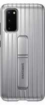 Galaxy S20 Protective Standing Cover Silver (front Silver)