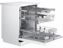 Series 6 Freestanding Full Size Dishwasher, 14 Place Settings 14 Place Setting White (l-perspective-open white)