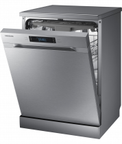 Series 6 Freestanding Full Size Dishwasher, 14 Place Settings 14 Place Setting Silver (r-perspective-open silver)