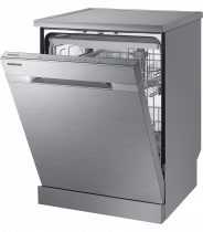 Freestanding Full Size Dishwasher with WaterWall™ Technology and Zone Booster ™ (r-perspective-open silver)
