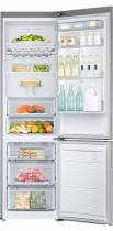 RB5000 Fridge Freezer with All-Around Cooling Platinum Silver 367 L (Front Open With Food Silver)