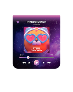 Kakao Friends Flipsuit Card for Galaxy Z Flip5 Flipsuit Case