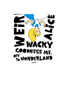 Disney Alice contents card for Z Flip5 Flipsuit Case