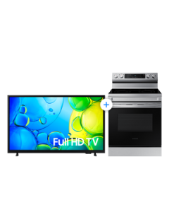 Combo (Estufa eléctrica 30" vitrocerámica gris 5 quemadores + 40" FHD F6000F Smart TV 2025)