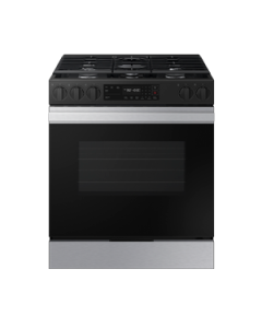 Estufa  Bespoke Gas 30" 5 quemadores con perillas de precisión en acero inoxidable