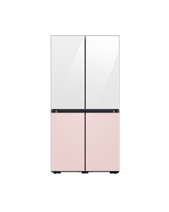 Refrigerador Bespoke FDR, 22 pies cúbicos, 4 puertas, Clean White/Clean Pink