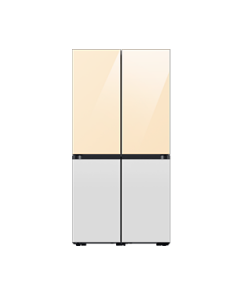 Refrigerador Bespoke FDR, 22 pies cúbicos, 4 puertas, Clean Vanilla/Clean White
