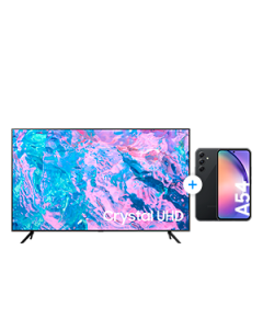 COMBO 50" Crystal UHD 4K CU7000 + Galaxy A54 5G 256GB Awesome Graphite