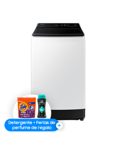Lavadora de carga superior digital 15 KG blanca