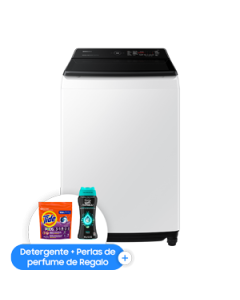 Lavadora de carga superior digital 21 KG blanca