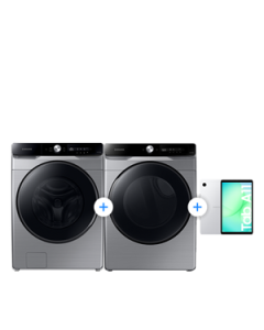 COMBO Lavadora Panel Multicontrol + Secadora Eléctrica + Tab A11 Wifi
