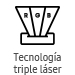 tecnología triple láser