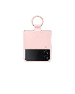 Silicone cover con anillo Z Flip4 Pink