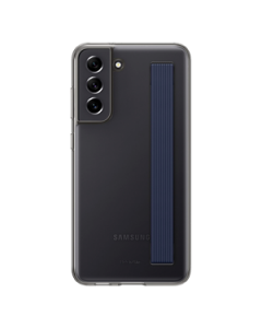Galaxy S21 FE 5G Clear Slim Strap Cover Negro