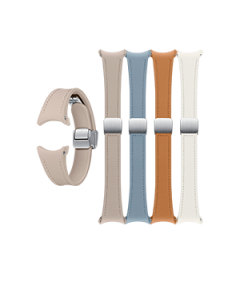 Galaxy Watch6 D-Buckle Hybrid Eco-Leather Band Slim (S/M) 