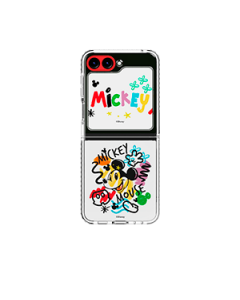 Haainc 'Mickey Mouse' Flipsuit Case and Card for Galaxy Z Flip5 Silver