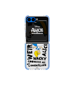 Haainc 'Disney Alice in Wonderland' Flipsuit Case and Card for Galaxy Z Flip5 White