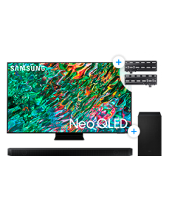 Combo Premium (65" QN90B Neo QLED 4K Smart TV + Barra de Sonido HW-Q700 + Soporte)