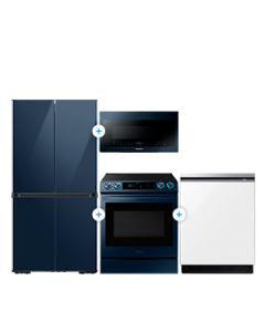 Bundle Refrigerador BESPOKE + Estufa Eléctrica  + Microondas + Lavaplatos