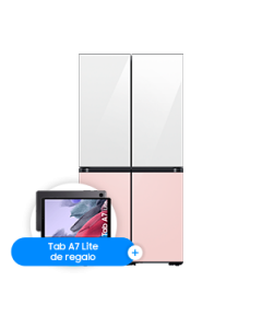 Refrigerador Bespoke FDR, 22 pies cúbicos, Clean White/Clean Pink